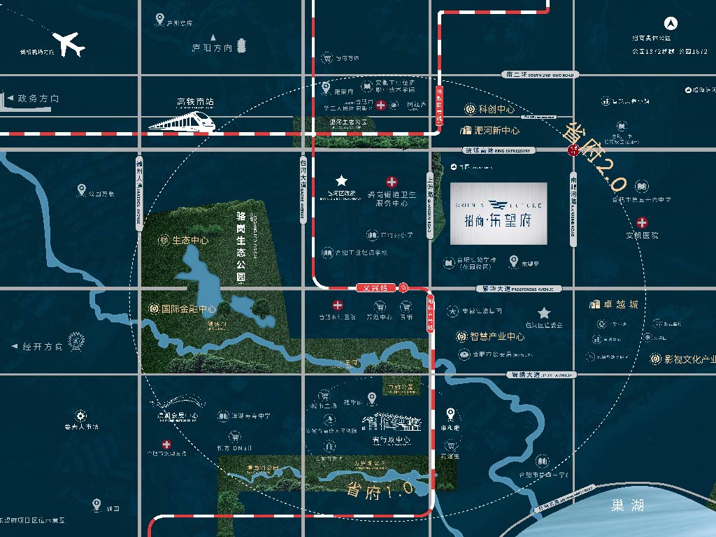 招商东望府区位图