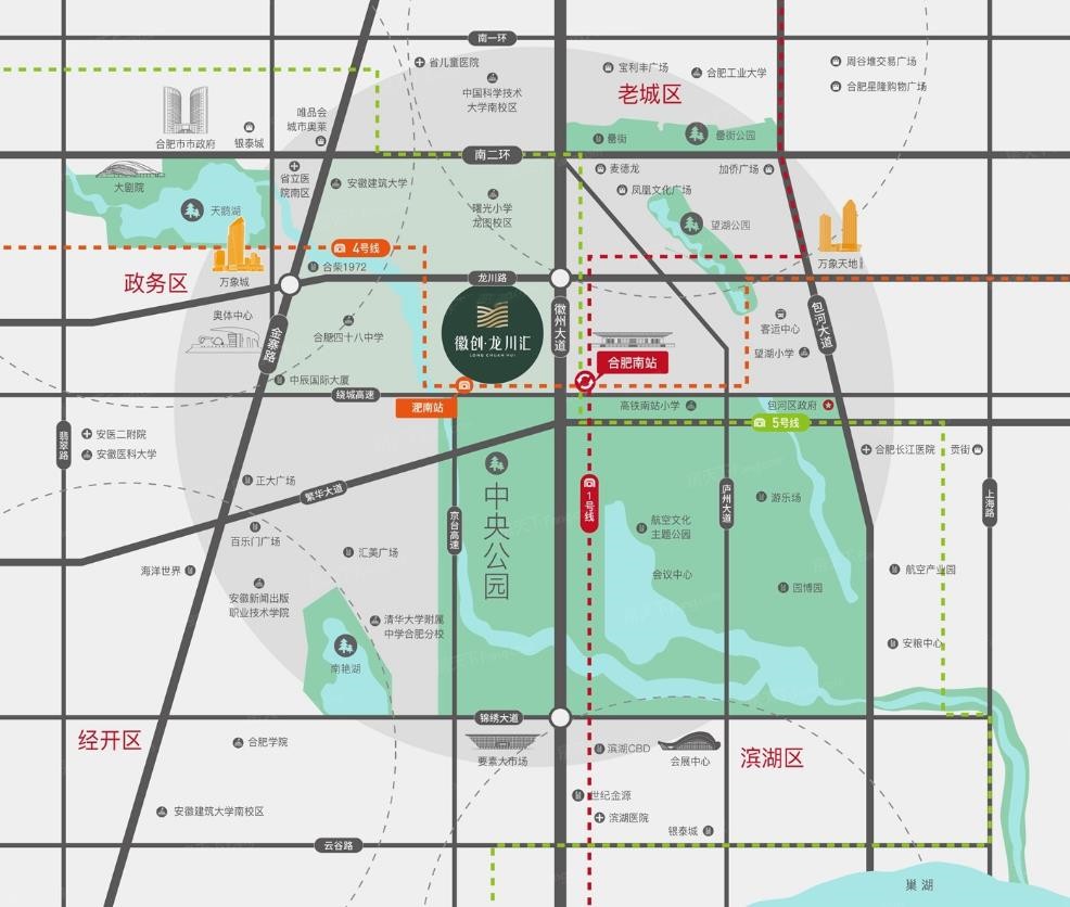徽创龙川汇区位图